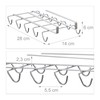 Relaxdays Cup Holder Cabinet Insert for 10 Cups, Metal Cup
