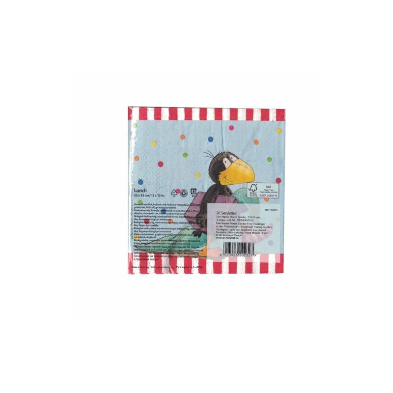 DH-Konzept Napkins Little Raven Sock Pack of 20