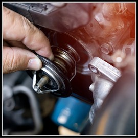 HEROFFIX Thermostat Housing Assembly Replacement for Honda Civic 1991-2003, No.19301-PAA-306/19301PAA306 Plastic Metal Black 1 Pc