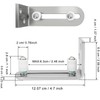 TeTupGa 2 Pack Sliding Barn Door Floor Guides, Flush Sliding