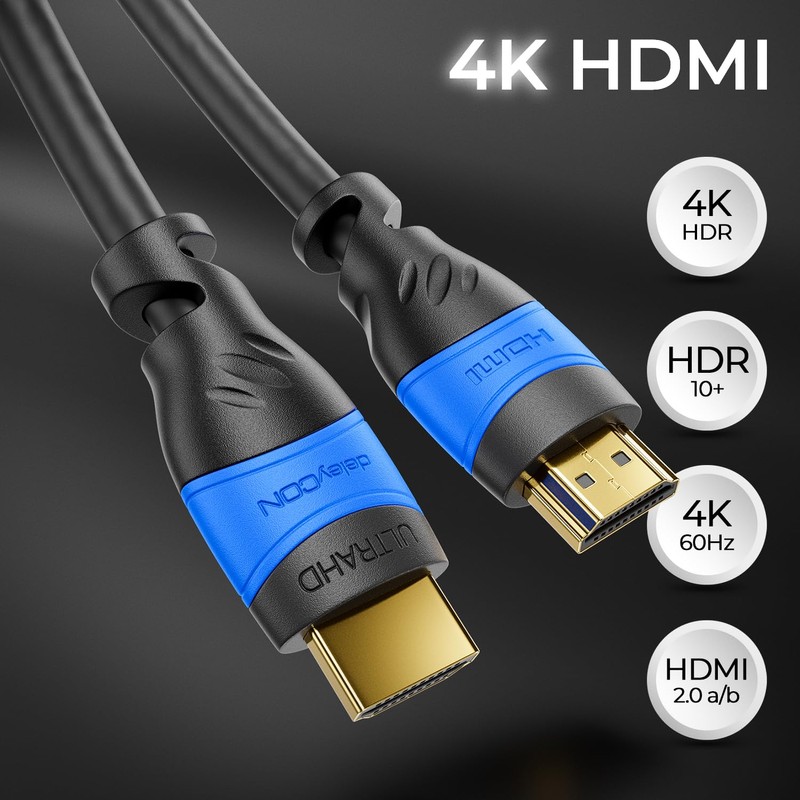 deleyCON HDMI Cable - HDMI 2.0
