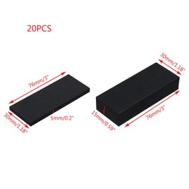 Savagrow 20PCS Black Anti Vibration Furniture Cushions, Anti Shake Headboard Stoppers, EVA Foam Anti Shake Furniture Pads for Furniture, Bed Frame