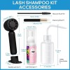 Kit Shampoo Espuma Para Pestañas Y Brocha Para Extensiones