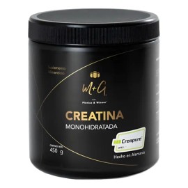 Creatina Monohidratada Creapure Sin Sabor 450g Plenius & Winner