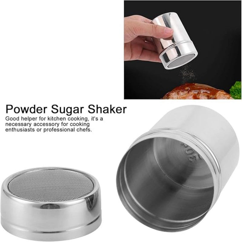 RODISHOMM Bakeset Fine Mesh Powder Shaker for Baking, Stainless Steel