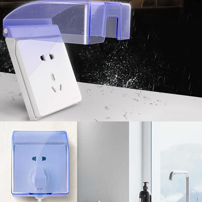 Switch Plug Waterproof Box, Transparent Waterproof Socket Box, Transparent Socket