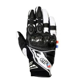 elf EG-S525 Motorcycle Gloves Spring Summer Model Strada Mesh Gloves LL White & Black