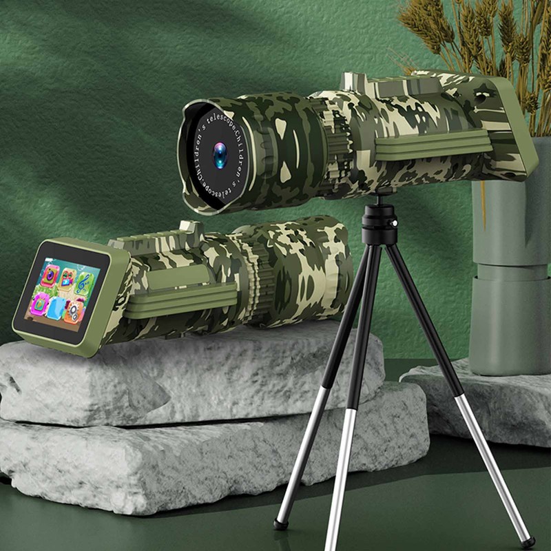Children Monocular Telescope HD 16x Zoom Professional Monocular Scope Camera
