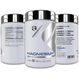 Forzagen | Suplemento Alimenticio Magnesium | 500 mg de Citrato de Magnesio | 30 Servicios | Aliado para el Sueño | Salud Integral | Suplemento Natural | 60 Capsulas