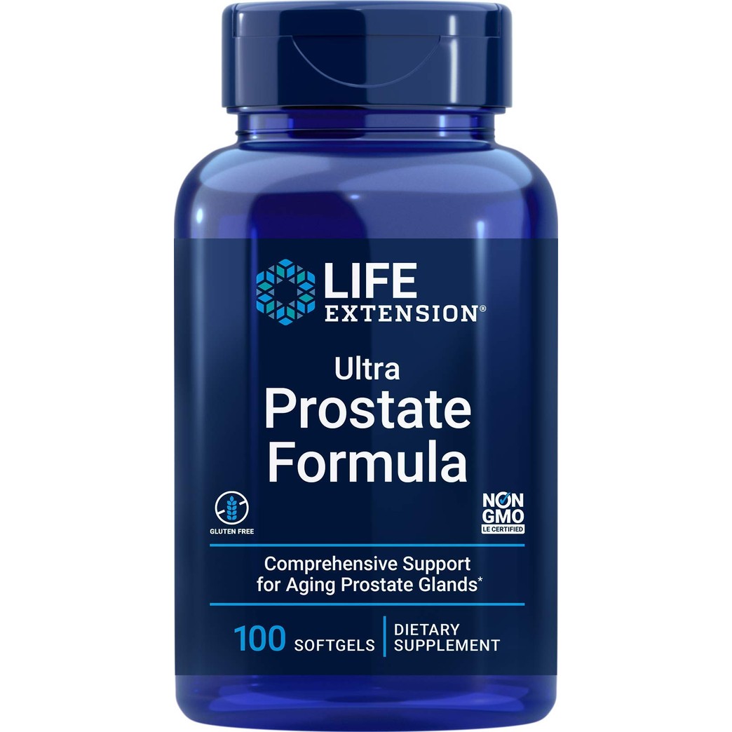 Life Extension Ultra Prostate Formula, 100 Softgels, Natural Supplement for Men