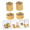 Operitacx 4Pcs Copper Multi-Hole Incense Holders Design Unique and Delicate