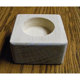 Steve's Gift Shoppe Desk Lifter - Bed Lifter - Bed Riser for Up to 2-Inch Round Furniture Legs/Up to 3-Inch Lift Height - Package of Four (4) (1.5 Inch No Felt Bottom)