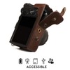 Megagear MG1751 Ever Ready Leather Camera Case Compatible with Canon