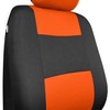 BDK PolyPro Car Seat Covers Full Set in Orange on