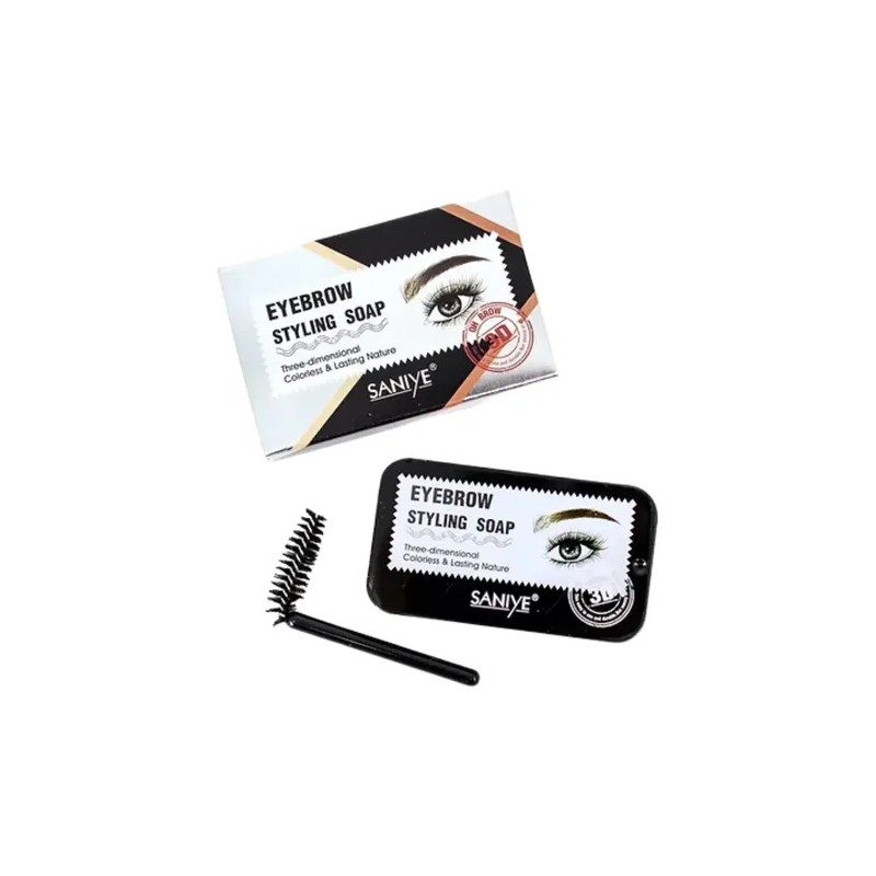 2 Piezas Cera Para Cejas Jabón Fijador Traslucido