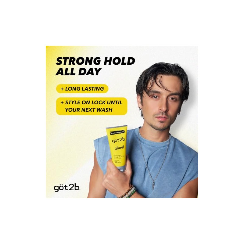Got2B Glued Styling Spiking Hair Gel 2-6oz tubes + 1