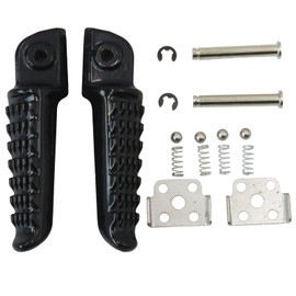 Motor Head Tandem Step Rear Step Kawasaki Left and Right Set Bike Universal ZRX Zephyr Z900 ZX-10R etc. (Black)