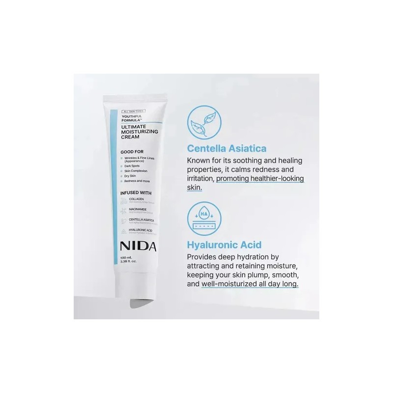 Crema Hidratante Extrema Original De Nida Youth Formula, 3 U