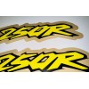 HONDA CR250 SWINGARM THICK 21 mil GLOSS DECALS GRAPHICS VINTAGE