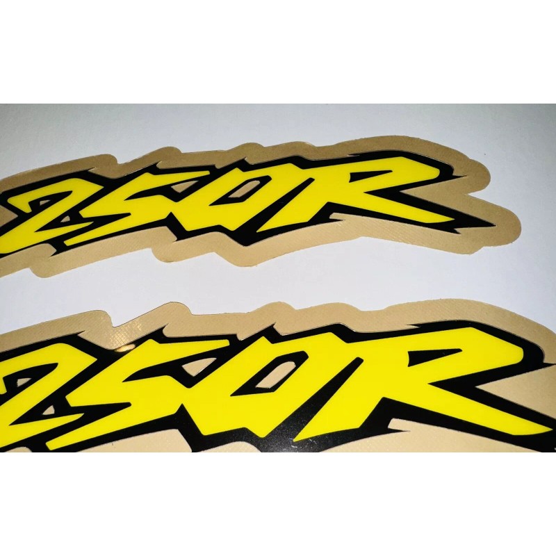 HONDA CR250 SWINGARM THICK 21 mil GLOSS DECALS GRAPHICS VINTAGE