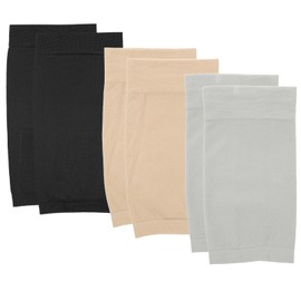 3 Pairs Tattoo Cover up Sleeve, 7.7 X 4.1 Inch Forearm Concealer Support, Anti-Slip Fashion Sleeves for Women Men, Tattoo Aftercare UV Protection Over sleeve (Black, Skin Color, grey)