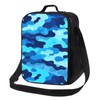CAIBO Blue Camo Lunch Box for Kids Adults Girls Boys