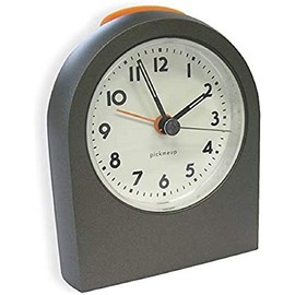 TFA Dostmann Pick Me Up Electronic Alarm Clock 98.1051.10 Photoluminescent Hands/Dial, Alarm with Snooze Function, Graphite