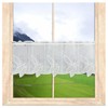 Darlen Modern Panel Curtain with Ornamental Embroidery from Plauen Lace