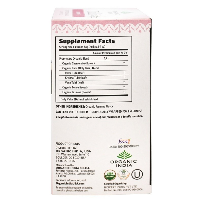 Organic India - Tulsi Tea Jasmine - 18 Tea Bags