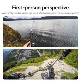 Headband Mount with Cap Clip, Quick Release Head Belt Mount Compatible with GoPro Hero 11/10/9/8/7/6/5, Fusion, Max, DJI OSMO and Most Action Cameras