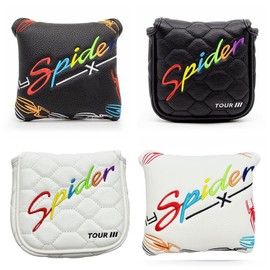 Golf Headcover Putter Cover Mallet Odyssey 2 Ball Tailor Made Spider Putter Magnetic Spider-x Spider-Tour (White Spider-Tour)