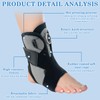 VEGOATY Ankle Brace, Adjustable Ankle Support with Knob, Strong Stabilisation