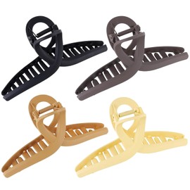 Hair Claw Clips - Claw Clips for Thick Hair - Large Hair Clips for Women (Neutral)