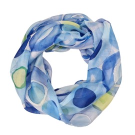 zarolo Loop Scarf with Circle Pattern Print in Various Colours, High Quality - 1, size: m