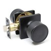 Door Lock Knob Passage Cove Matte Black