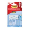 Command Small Clear Hooks with Clear Strips 17092CLR