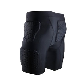 Mens Football Girdle 5-Pads Padded Compression Shorts Hip Thigh Protector Girdle Football Pants for Baseball,Football,Basketball