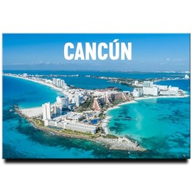 Cancun Fridge Magnet Mexico Travel Souvenir Cancún Riviera Maya Yucatan