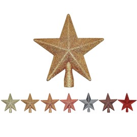 Bambelaa! Christmas Tree Topper Christmas Tree Decoration Christmas Ornament Glitter Star Size Approx. 18 cm Gold