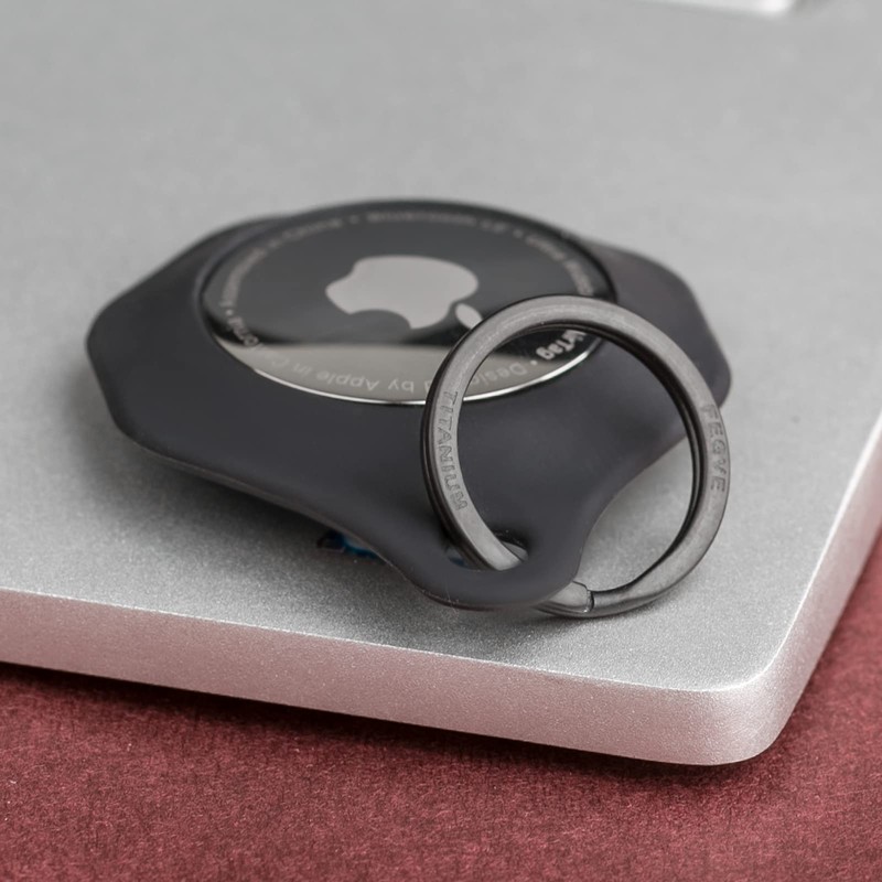 FEGVE Titanium Key Rings Split Rings 4 Packs, for Home