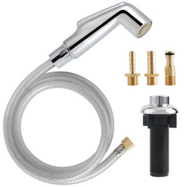 Hygie Rinse Kitchen Sink Spray Attachment/Hose/Holder Set Compatible with Moen/Delta Faucet, Kitchen Side Sprayer, Kitchen Sink Faucet Sprayer Replacement, Chrome
