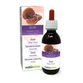 Reishi (Ganoderma lucidum) Fungus or Mushroom Alcohol-Free Mother Tincture Naturalma | Liquid Extract Drops 120 ml | Food Supplement | Vegan