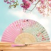 Boshiho Women's Fan & Fan Bag, Rayon Dance Fan, Beautiful,