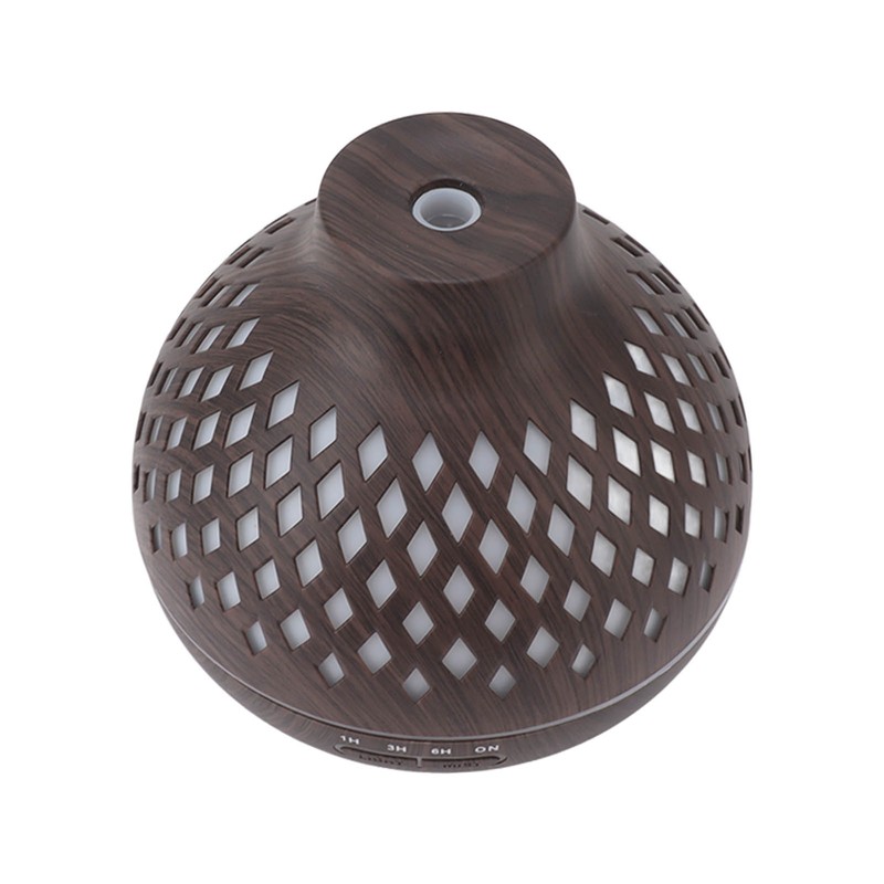 400ml Aromatherapy Humidifier Onion Wood Grain Aroma Humidifier Colorful Light