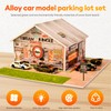 1/64 Diorama,Display Case for Hot Wheels Garage with LED,Storage Case