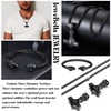 JeweBella Thor's Hammer Necklace Viking Wolf Head Bracelets Set for