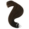 Easyouth Invisible Micro Bead Hair Extensions Human Hair Brown Micro