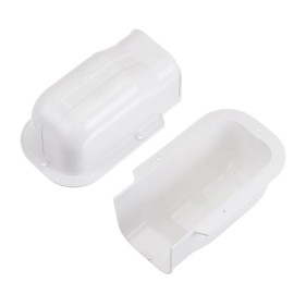 Unbranded 2 Pack 3" PVC Decorative Line Cover Wall Entry Cap for Air Conditioner White US