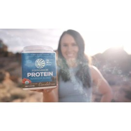 Sunwarrior Warrior Blend Organic Vegan Protein Powder BCAA Unflavored 1.65 lbs
