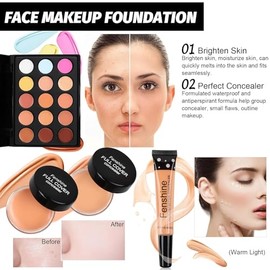 Kit De Maquillaje Todo En Uno Para Mujer, Set Completo De Regalo Para Principiantes, Incluye Paleta De Sombras De Ojos, Lápiz Labial, Lápiz De Cejas, 